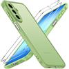 iVoler Cover Opaca per Samsung Galaxy A18 / A17 4G / 5G con 2 Pezzi Vetro Temperato, [Antiurto di Grado Militare] Custodia Traslucida Posteriore Anti-Impronte Anti-Graffio Rigida Case, Verde Chiaro