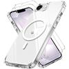 iVoler Cover Magnetica per iPhone 17e / iPhone 16e con 2 Pezzi Vetro Temperato, [Compatibile con MagSafe] Custodia Protettiva Sottile [Anti-Ingiallimento] [Grado Militare] Antiurto, Trasparente