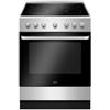 AMICA ACV6003S - Cucina in vetroceramica, 60 x 60 cm, colore: Argento