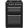 CONTINENTAL EDISON - CECDF6060IBD - Doppi forni - L60 x P60 x H90 cm - Fornello a gas - 4 fuochi - Nero