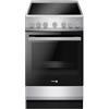 Fagor Commercial Cucina in vetroceramica FAGOR-FACV203S - 4 caminetti - 62 L - 50 x 60 cm - Silver