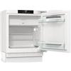 Gorenje Frigorifero da tavolo RBIU609EA1, nicchia da 82 cm, larghezza 60 cm con congelatore, cerniera per porta fissa, 121 L (104 + 17 L), display digitale, 59,5 x 81,8 x 54,5 cm, bianco