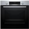 Bosch HBA553BR3F Serie 4 - Forno da incasso, HotAir 3D | Acciaio inossidabile, schermo LED, CleanCoating Full, classe di efficienza energetica A+