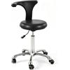 Generic Sedia dentista sgabello medico sgabello assistente dentale sgabello，B4 | Seggiolino alto lavoro, seduta schienale ergonomici, regolabile altezza da 45 a 59 cm, poggiapiedi metallo cromato