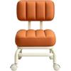 Generico Sgabello basso a rotelle panchetto impermeabile girevole a 360° con seduta | Sgabello Basso a Ruote e Schienale per Trucco Cucina Bagno Home Office Garage Negozio Studio