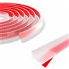 Dathjree Paraspifferi per doccia, in silicone, autoadesivo, trasparente, 2 m | Barriera doccia flessibile in silicone trasparente, larghezza 2 cm e altezza 1,2 cm, ritagliabile per bagno
