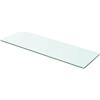 Atosonza Mensola da parete in vetro trasparente, 60 x 15 cm, sospesa, durevole, salvaspazio, ideale per soggiorno, cucina, bagno, ufficio, decorativa, con 8 mm di spessore, 15 kg, facile montaggio a