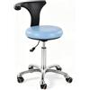 Generic Sedia dentista sgabello medico sgabello assistente dentale sgabello，A4 | Seggiolino alto lavoro, seduta schienale ergonomici, regolabile altezza da 45 a 59 cm, poggiapiedi metallo cromato