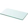 Atosonza Mensola da parete in vetro trasparente, 30 x 12 cm, spessore 8 mm, stabile, per soggiorno, cucina, bagno, camera da letto, ufficio, montaggio a parete salvaspazio, ideale per riporre oggetti