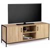 IDMarket - Porta TV di design industriale a 2 ante 140 cm DETROIT