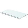 Atosonza Mensole da parete in vetro trasparente, set da 2 pezzi, 60 x 25 cm, durevole e stabile, in schiuma dura, per soggiorno, cucina, bagno, camera da letto, ufficio, salvaspazio
