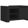 vidaXL Tavolino da Salotto Nero 80x50x50 cm in Legno Multistrato