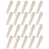 HEALEEP 20 Pezzi Tubi Copri Portacandele Antigoccia in Plastica Bianca Φ25x100mm per Lampadari e Candelabri, Base Sostitutiva per Copertura Prese Luce, Adatti a Soggiorno, Cucina e Sala