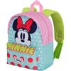 Disney Minnie Mouse Fluor-Zainetto Prescolare Joy, Verde, 22 x 27 cm, Capacità 5 L