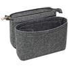 Soyizom Felt Bag Organizer Insert Bag in Bag per Tote Bag Con 2 confezioni Misura in Neonoe e altre Borse a secchiello-Grigio