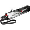 Knirps Ombrello T.200 Medium Duomatic tascabile, bianco-nero, 95, Ombrello tascabile con apertura e chiusura automatica