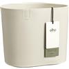 Elho Eden 25cm Vasi per Piante - Linen White | L 24.5 x P 26.2 x A 23.1 cm | Adatto per uso interno ed esterno | Plastica riciclata al 100%