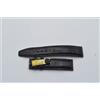 IWC Pelle Bracciale 20MM 20-18 Vintage Raro Nero Per Chiusur a Fibbia 18MM Nuovo