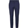 Suitsupply Herren Hose Brescia UK28R W32 Blu Lana Zip-Zug Conica