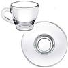 BORGONOVO Tazza caffè ischia senza piatto in vetro cl 8 (6 pezzi) - Trasparente - Vetro