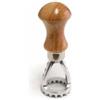 Stampo ravioli rotondo in legno e alluminio cm 2,4