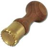 Stampo ravioli a molla festonato artigianale in ottone cm 3,4 - Ottone,legno - Ottone,naturale