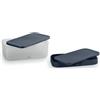 Stampo ghiaccio con contenitore ice cube 32 impronte in silicone e polipropilene - Silicone,polipropilene (pp) - Grigio Antracite,trasparente Satinato
