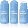 Crunier 3 pezzi Smoothing Solution Ingrown Hair Treatment Roll On,50 ml | After Shave Soothing Roll-On Serum,Trattamento per Peli Incarniti,Soluzione Lisciante per Capelli Incarniti