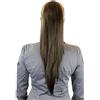 WIG ME UP - Toupet : Voluminoso Liscio Coda di Cavallo Sostegno Moderno con Mini clip a Farfalla Castano 60 cm WK06-8