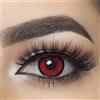 MYSA LENS 'Lenti a contatto di colore fantasia Crazy Lens Cosplay Mysa Lens® Occhi Rosso Cerchio Nero/Red Manson + Soluzione per lenti 10 ml + Custodia Omaggio -12 mesi senza correzione