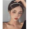 HealthyMoov Cerchietto capelli donna metallo strass accessorio per parrucchiere bellezza copricapo moda evento occasione matrimonio battesimo feste fine anno