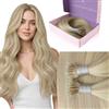 Fshine Extension Nano Ring Capelli Veri Remy 50g 45cm, Extension Capelli | Extension Capelli Veri con Nano Ring, Nano Anelli per Distribuzione Regolabile, Tocco Morbido, Più Volume, Per Uso Quotidiano