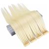 AIBOTY #613,12 in/30cm,Estensioni Capelli Biondi di Seconda Generazione 6D, Capelli Umani Autentici Senza Tracce, 2 Fila 5 Ciocche, Capelli Umani Naturali 40 g