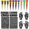 GOTDYBST Kit per tatuaggi all'hennè | Tatuaggi temporanei, body painting