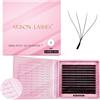 ARISON LASHES 4DW Ciglia Finte 0,07 D Curl 8-13 mm Volume Nero Opaco Russo | Ciglia 4DW Morbide e Leggere Facili da Applicare a Lunga Tenuta Con Base Sottile Effetto Naturale Senza Appesantire