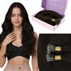 Fshine Extension Nano Ring Capelli Veri Remy 50g 45cm Castano Scuro | Extension Capelli Veri con Nano Ring, Nano Anelli per Distribuzione Regolabile, Tocco Morbido, Più Volume, Per Uso Quotidiano