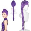 Efymosce Parrucca Lunga con Treccia, Parrucca Ru-mi per Bambini, Parrucca Cosplay Anime, De-mon H-unters Parrucca per Festa Halloween Costume Cosplay