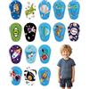 Zeayebsr 16 Pezzi Benda Oculare per Bambini Occlusore Occhio Pigro, Cerotti Oculari per Bambini Benda Oculare in Cotone per Bloccare la Luce, Adesivo Ipoallergenico per Occhi per Bambini, Stile B