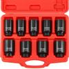 Moendergo Set di 9 chiavi a bussola per mozzo a percussione da 1/2, 29 mm, 30 mm, 31 mm, 32 mm, 33 mm, 34 mm, 35 mm, 36 mm, 38 mm