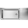 Foster Evo - Lavello cucina 1 vasca, con gocciolatoio dx, inox