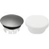 QUARKZMAN 2Pcs Anello Di Troppo Pieno Lavello Copertura Insert Gunmetal | Troppo Pieno Universale Lavello, In Hole Doppio Strato Tappo Tondi, Per Bagno Cucina Lavabo Wash Basin