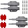 fuxunamz Push Pull per Ante, Ammortizzatori per Ante a Doppia Anta, Apertura Silenziosa con Push to Open, Ammortizzatore Automatico per Pistoncini per Mobili Adatto per Armadi, Guardaroba, Librerie e Cassetti