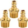 DCHR 3 Raccordo Aria Compressa Rapido 1/2 DN7.2 Ottone Maschio Innesto Rapido | Raccordo Maschio in Ottone con Filettatura Esterna G1/2 per Compressore e Tubo di Aria Connettore Valvola
