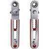 Bestgle 2 chiavi a cricchetto magnetiche entrambe le direzioni reversibili, 16 denti, portatile, 1/4, a cricchetto, piccola testa piatta/testa angolare, chiave a cricchetto pensata per piccoli spazi