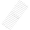 QUARKZMAN Cavo Sicurezza 30cm x 2mm Acciaio Inossidabile 304 20 Pezzi | Cavo a Doppio Anello Flessibile, Rivestito in Vinile, Antifurto per Bagagli e Bici, Lucchetto a Catena di Sicurezza, Argento