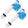 POPETPOP Valvola di Riempimento Wc 2 Pezzi Silenziosa in ABS | Kit di Riparazione per Wc, Accessorio per Manutenzione Bagno, Adatto a Case in Affitto e Interventi Rapidi