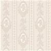 Generic Carta da parati damascata floreale beige e crema stile elegante ideale per camerette e non solo | Carta da parati barocca effetto retrò stile vintage