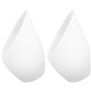SHINYPASING Campane Vetro per Lampadari 2 Pezzi Paralume Lampada Plastica Bianco Resistente, Semplice ed Elegante, per Pendant Lamp e Chandelier