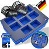 SCHWÄBLE® Inserto in schiuma adatto per batterie Makita 40 V 2,5 - 4 Ah