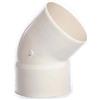 Generico Curva 45° in PVC Avorio per Canalina Diametro 100 mm | Diametro 63mm, Diametro 80mm, Diametro 100mm, Colore Avorio, Angolo 45°